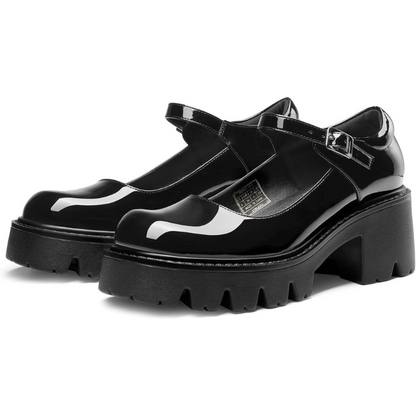 Chunky Mary Jane Platform Shoes