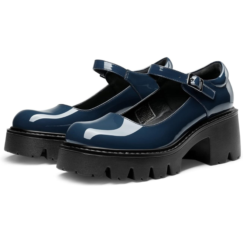 Chunky Mary Jane Platform Shoes