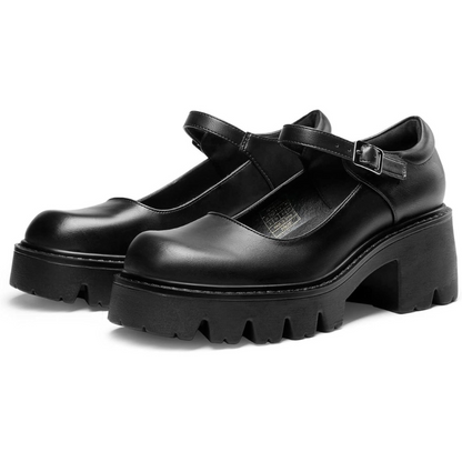 Chunky Mary Jane Platform Shoes